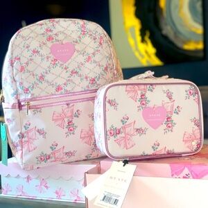 🎀LOVESHACKFANCY🎀 STATE Backpack and Lunchbox Set Rosa Beaux